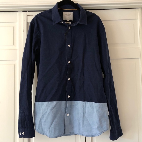 jack & jones Other - Jack & Jones core blue color block button down